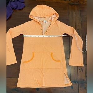 Omgirl orange hooded tunic